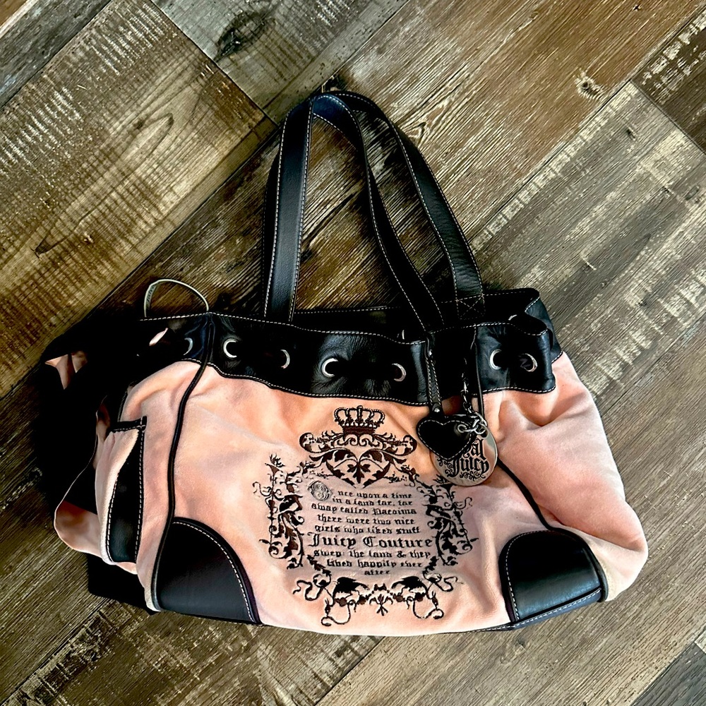 Juicy Couture Y2K Pink Terry Cloth Purse